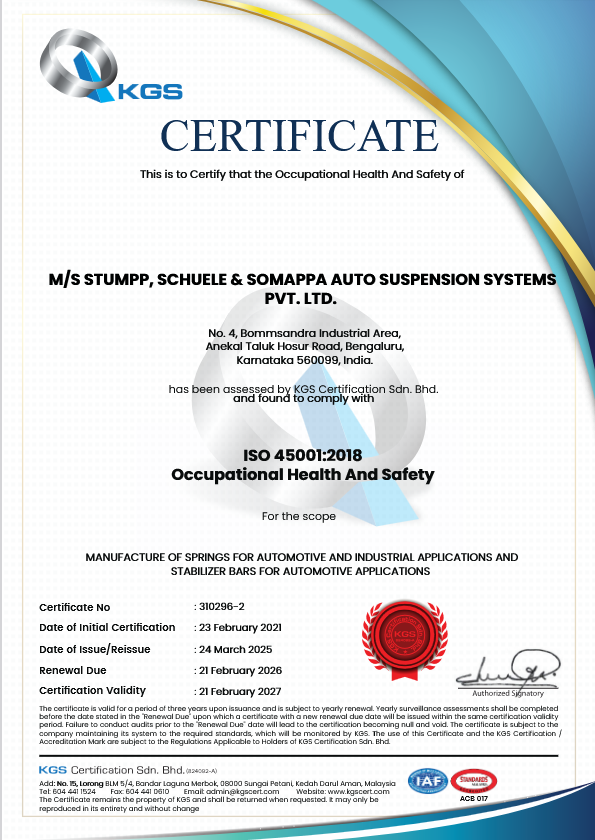ISO Certificates